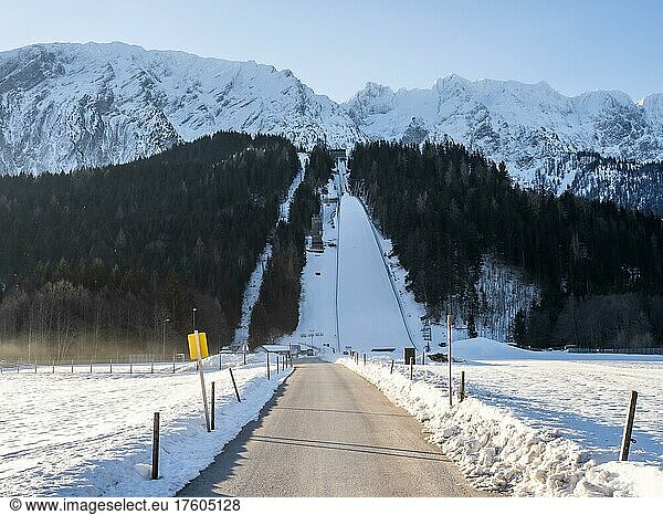 Kulm ski jump at Kulmkogel  Tauplitz  Styria  Austria  Europe