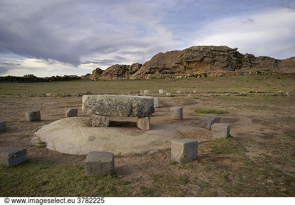 Kult- und Opferstädte der Inka auf der Isla del Sol, Titikaka-See, Bolivien