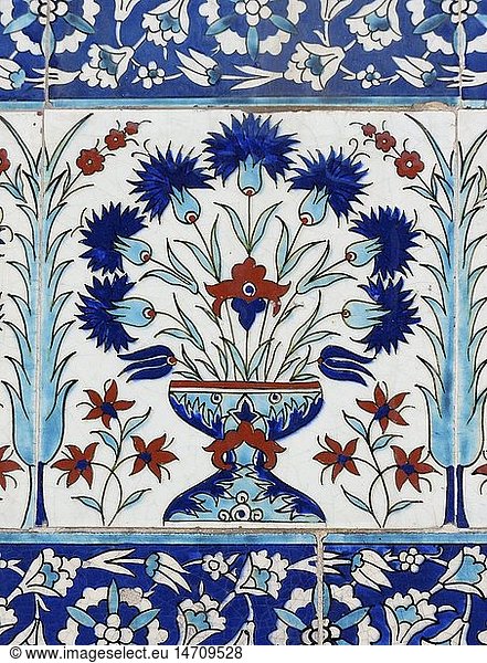 Kunst  Ornamente im Harem des Topkapi-Palast  Istanbul