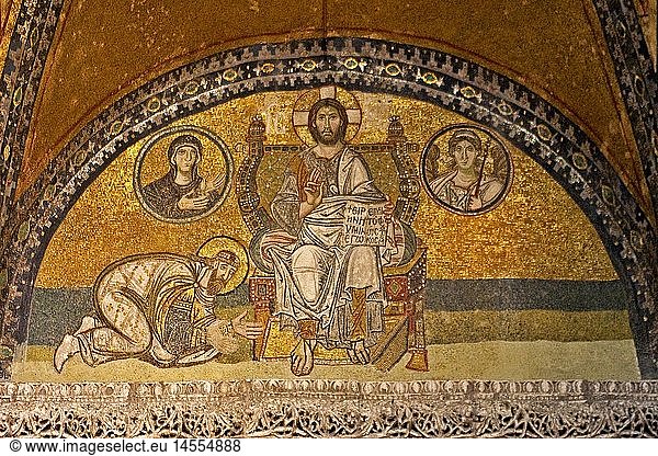 Kunst  Sakralkunst  Christus Mosaik  Hagia Sophia  Istanbul