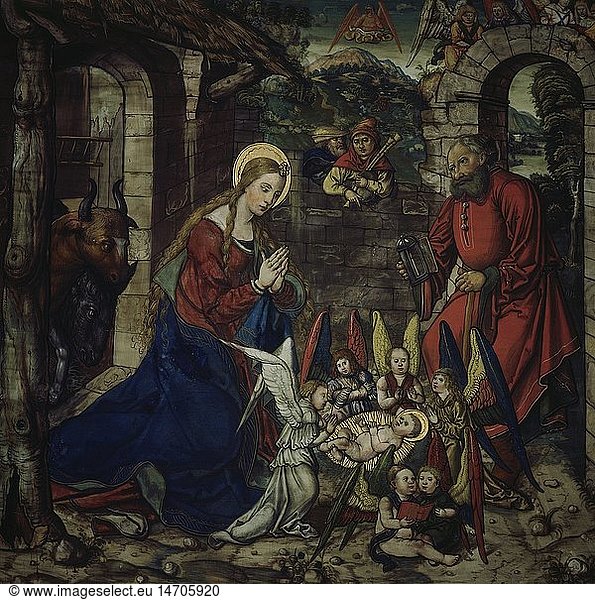 Kunst  Sakralkunst  Jesus Christus  Christ Geburt  Deckenfesco  Anfang 16. Jahrhundert  Huldigungssaal  Rathaus Goslar