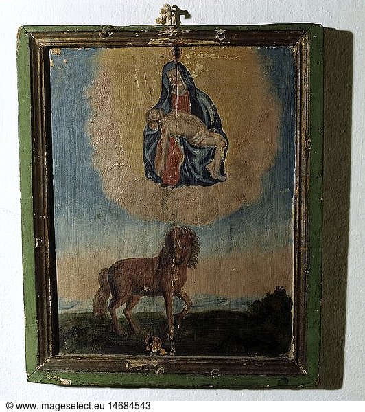 Kunst  Sakralkunst  Maria  Pieta  GemÃ¤lde  Votivbild  Oberbayern  1720