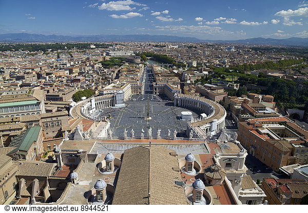 Kuppel  Rom  Hauptstadt  Europa  Ansicht  Latium  Kuppelgewölbe  Italien  Vatikan