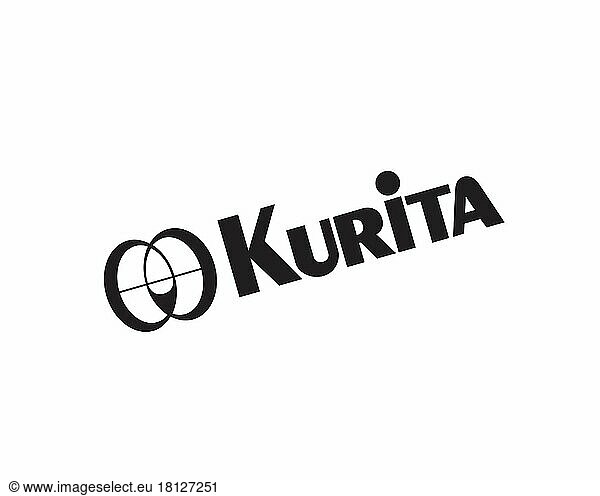 Kurita Water Industries  gedrehtes Logo  Weißer Hintergrund
