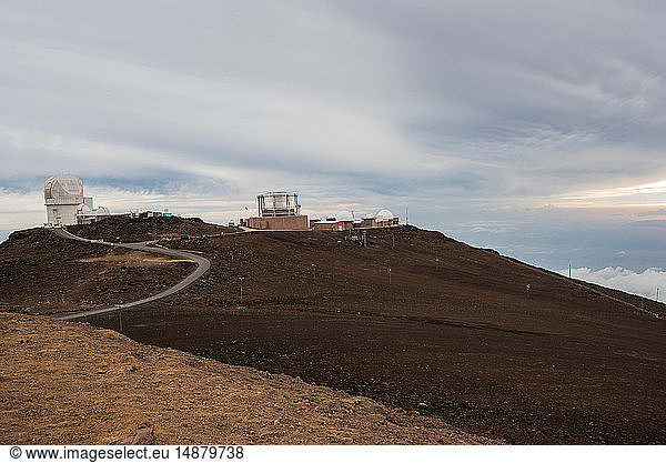 Kurvige Straße Haleakala Maui Hawaii