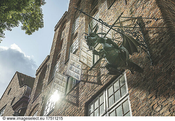 Lübeck Museum of Theatre Puppets against sky in Germany