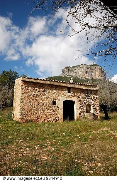 Ländliches Motiv ländliche Motive Berg Wohnhaus Mallorca alt Spanien
