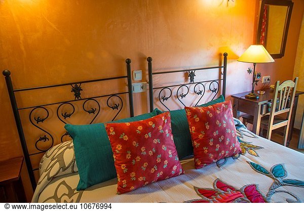 Ländliches Motiv ländliche Motive Schlafzimmer Hotel Kastilien-Leon Burgos Provinz Spanien