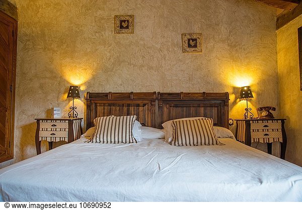 Ländliches Motiv ländliche Motive Schlafzimmer Hotel Segovia Spanien
