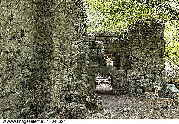 Löwentor  Tor  antike Stadt  Antike  Ausgrabungsstätte  Butrint  Saranda  Albanien  Europa