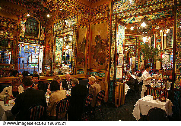 La Cigale restaurant which is a landmark in Nantes  Brittany  France.
