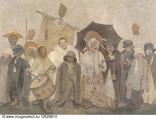 La Vachalcade. Artist: Pelez  Fernand (1848-1913)