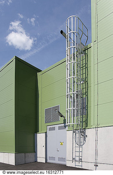 Ladder on Industrial Building