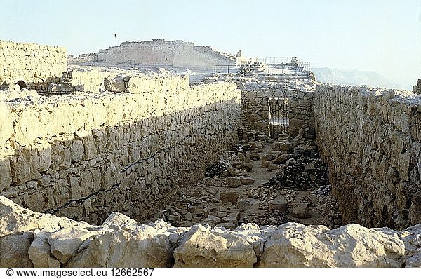 Lagerräume des Herodes-Palastes  Masada  Israel  20. Jahrhundert. Künstler: Unbekannt.