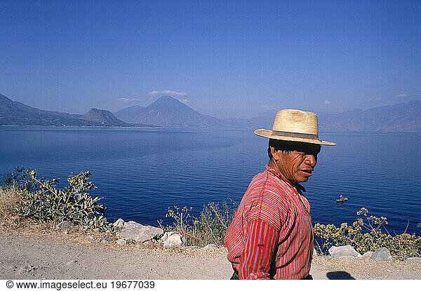 Lake Atilan; largest fresh water lake in Central America.