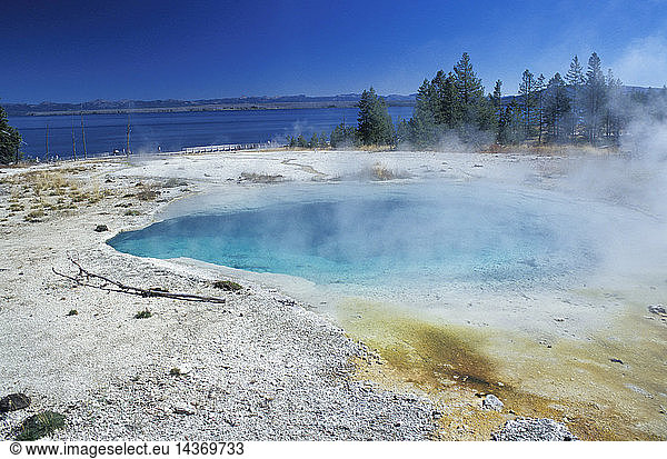 Lake Yellowstone Pool  Yellowstone National Park  United States of America  America