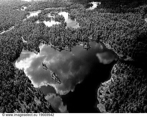Lakes in swamp land