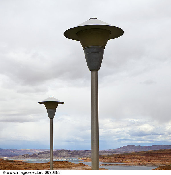 Lamp Posts in the Desert