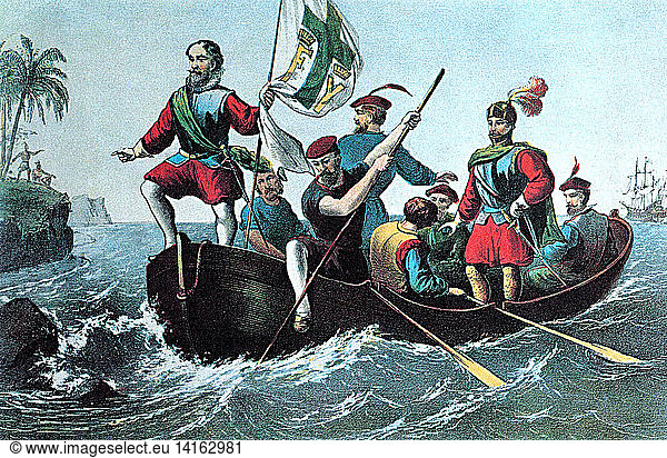 Landing of Columbus at San Salvador  1492