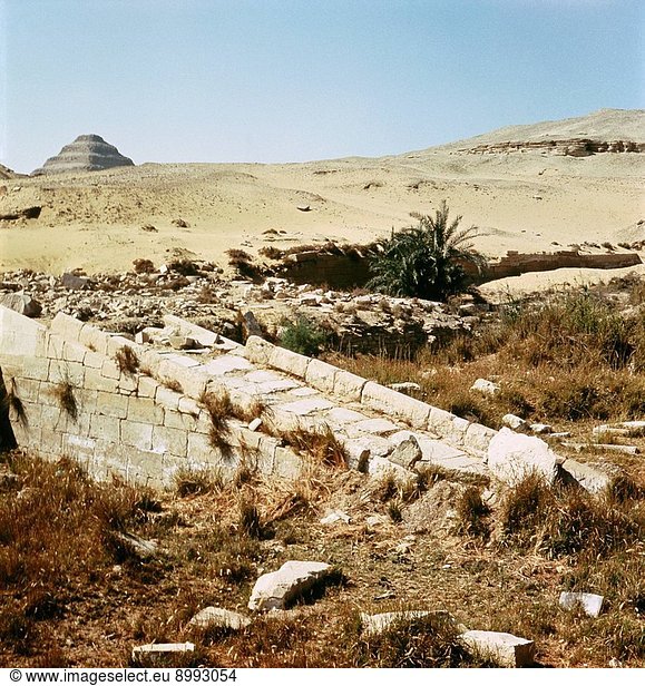 Landing ramp of the valley temple of the 5th dynasty pyramid of Unas