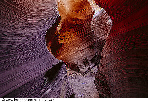 Landscape images of Antelope Canyon near Page  Arizona.