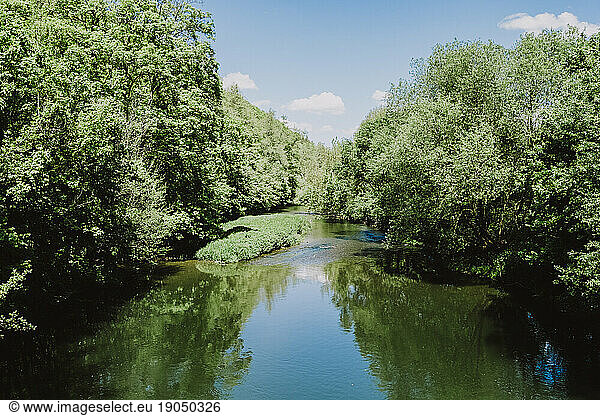 Landscape of river in Germany