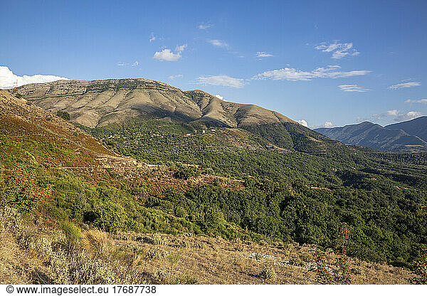 Landscape scenery of Mali I Gjere mountain range  Albania