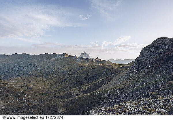 Landscape scenery of mountain around Ibones of Anayet