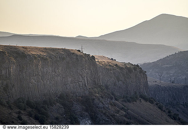 Landschaft der Garni-Schlucht  Eriwan  Armenien