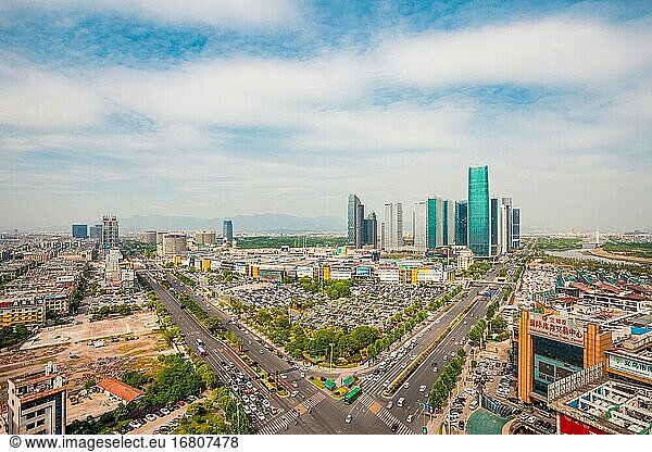 Landschaft der internationalen Handelsstadt Yiwu