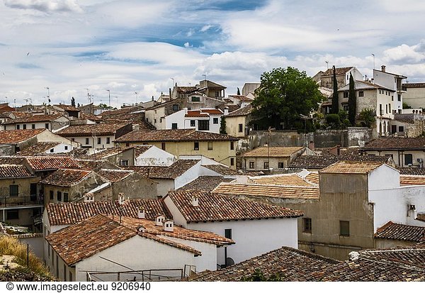 Landschaft Dorf Ansicht Zimmer Chinchon Spanien