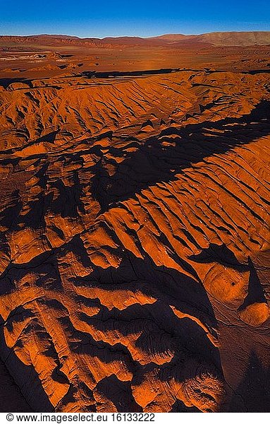 Landschaft in Desierto del Diablo  Los Colorados  Tolar Grande  La Puna  Argentinien  Südamerika  Amerika.