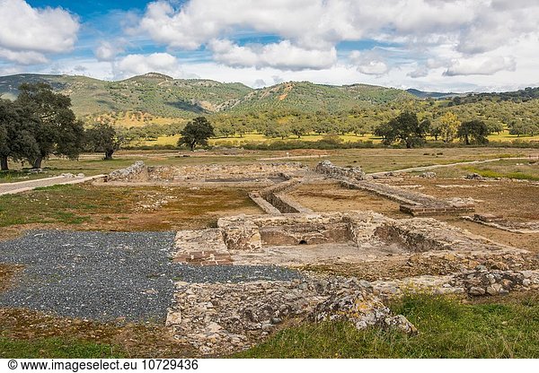 Landschaft Ruine Andalusien Huelva römisch Spanien