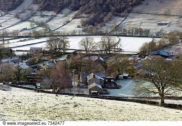 Landschaftlich schön  landschaftlich reizvoll  Winter  Ländliches Motiv  ländliche Motive  Großbritannien  England  Frost  North Yorkshire