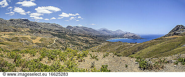 Landschaftsbild von Plakias  Kreta  Griechenland