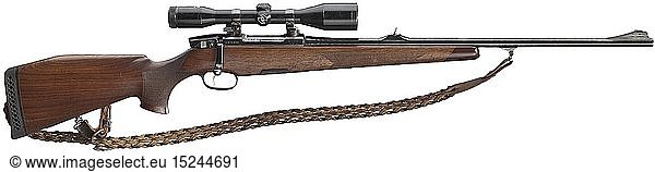 LANGWAFFEN MODERNE JAGDWAFFEN  RepetierbÃ¼chse Steyr Mannlicher Luxus  mit ZF Zeiss Kal..243 Win  Nr. 119297. Blanker Lauf  LÃ¤nge 60 cm. Ã–sterreichischer Beschuss. Standvisier. Lauf und System brÃ¼niert. Zylinderverschluss. Kammer poliert. Seitliche Schiebesicherung. Stecherabzug  Stecher defekt. AbzugsbÃ¼gel vergoldet. Herausnehmbares Kastenmagazin. Schaft mit Fischhaut  Backe und angedeutetem SchweinsrÃ¼cken. Ventilierte Schaftkappe. RiemenbÃ¼gel. Gewehrriemen. Montiert mittels Schwenkmontage ein ZF Zeiss DIATAL-ZA 6 x 42  Abs. 1. Auf dem Hinterschaft Aufkleber Krone/Wappen. Waffe mit einigen Gebrauchsspuren  sehr gut erhalten. GesamtlÃ¤nge 109 cm. Provenienz: S.K.H  Leopold Prinz von Bayern. Erwerbsscheinpflichtig.