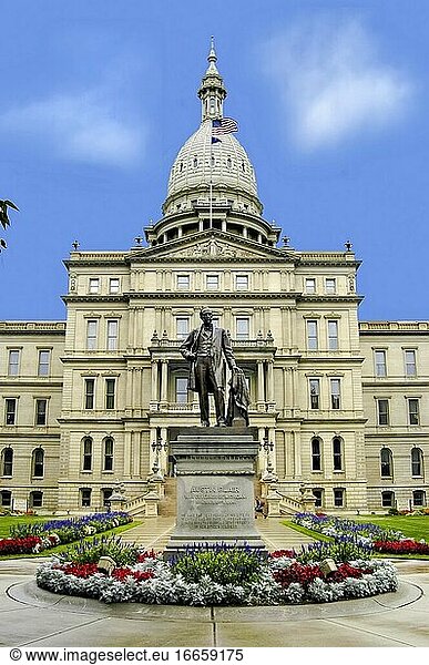 Lansing Michigan - State Capitol Building.