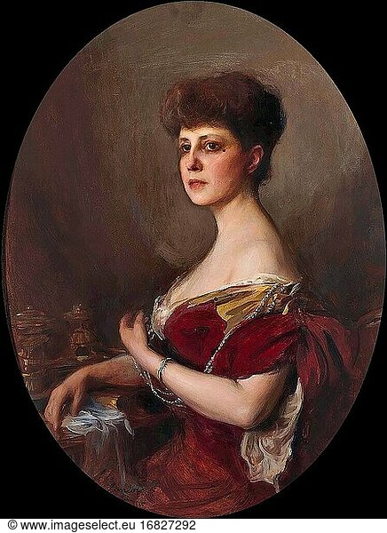 Laszl? F?L?p Elek - La Comtesse Jean De Castellane N?e Doroth?e De Talleyrand Perigord - Hungarian School - 19th Century.