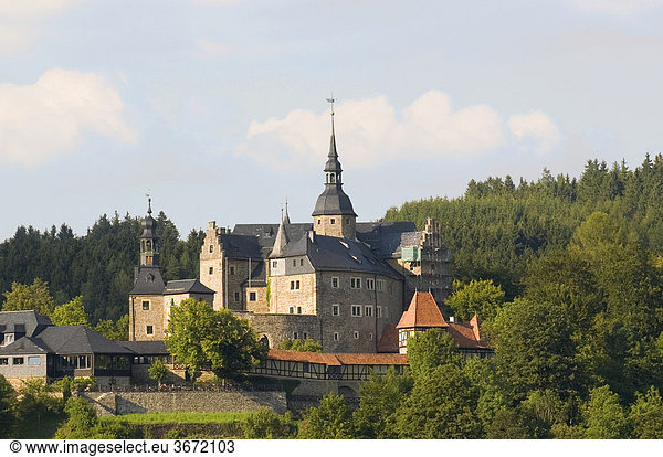 Lauenstein castle city of Ludwigstadt district of Kronach Upper Frankonia Bavaria Germany