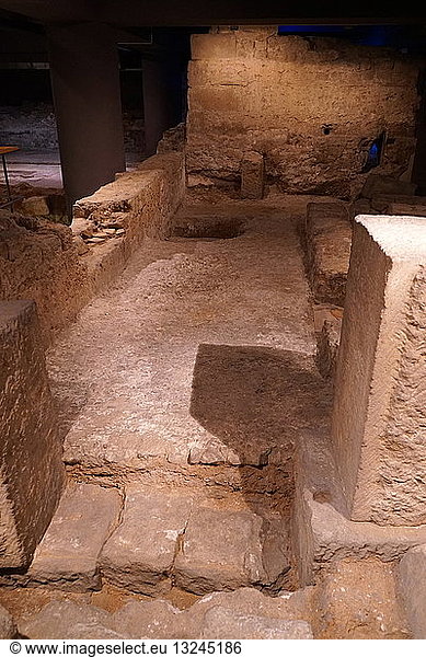 laundry and dye shops  in the Roman city  Barcelona  Spain. 2nd Century AD
