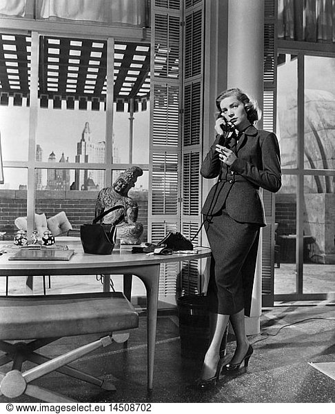 Lauren Bacall  on-set of the Film How to Marry a Millionaire  20th Century Fox  1953