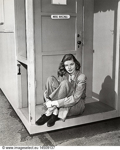 Lauren Bacall  on-set Studio Portrait  1945