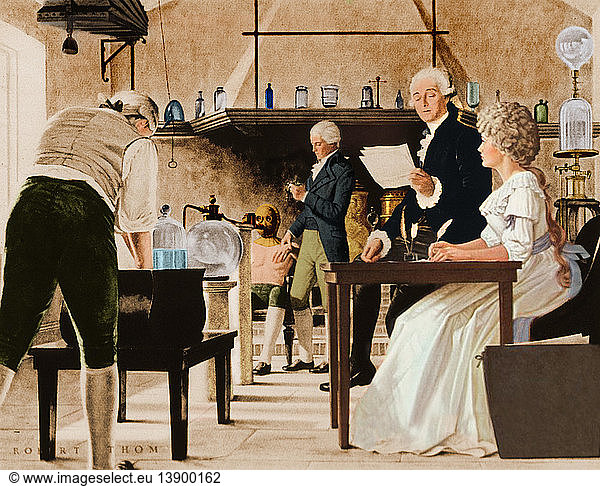 Lavoisier Chemistry Laboratory  18th Century
