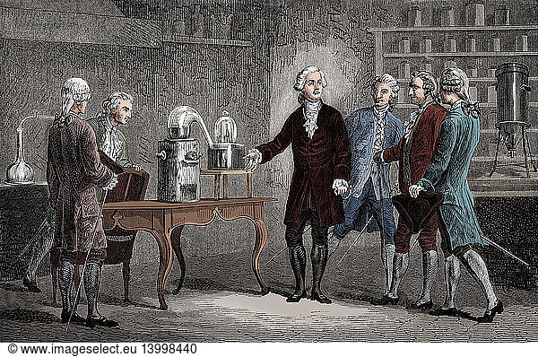 Lavoisier's Air Composition Experiment  1776