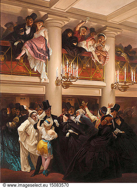 Le bal de l'Opéra (Ball at the Opera)  1866.