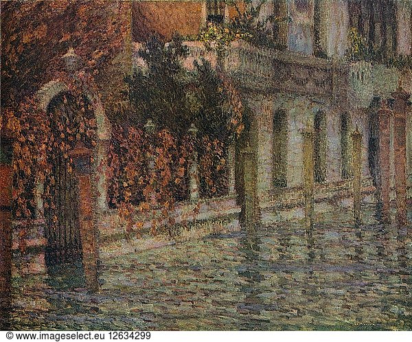 Le Palais Blanc  Automne  Venise  c1906  (1918). Artist: Henri Eugene Le Sidaner.