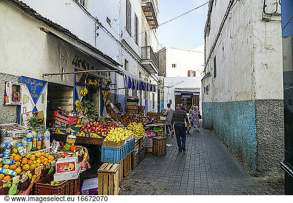 Lebensmittelladen in der Medina von Casablanca