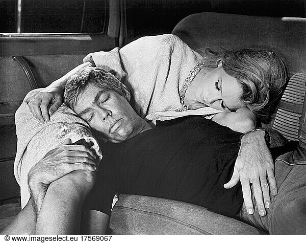 Lee Remick  James Coburn  on-set of the Film  'Hard Contract'  20th Century-Fox  1969