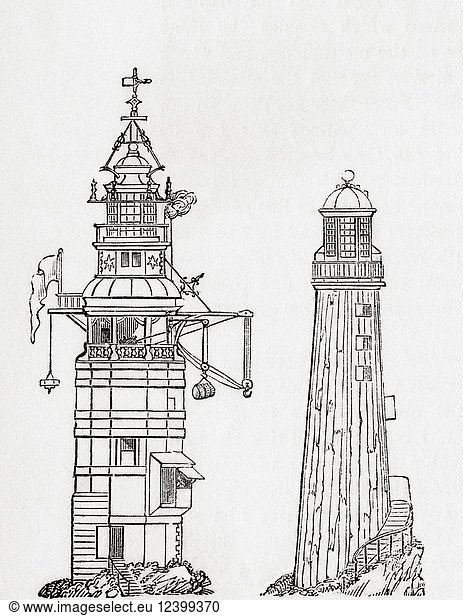 Left Left, a Winstanley Lighthouse, right, a Rudyard Lighthouse. Henry ...