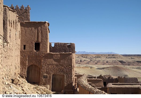 Lehmhäuser  Ait Ben Haddou  Provinz Ouarzazate  Souss-Massa-Draâ  Marokko  Afrika